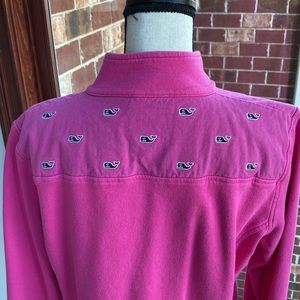 Vineyard Vines Pink Sweatshirt with Whale Pattern